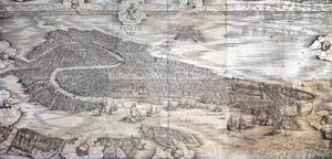 Stor perspektivplan - Venezia, ca. 1500 (se også 416593, 416594, 416595)