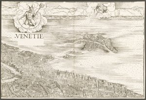 Utsikt over Venezia [øvre midtblokk] av Jacopo de