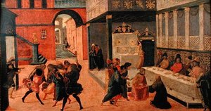 Dronning Vashtis død, etter 1490 (tempera på panel)