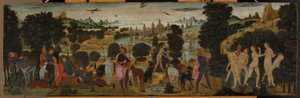 Diana og Actaeon av Jacopo del Sellaio