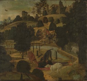 Actaeons død av Jacopo del Sellaio