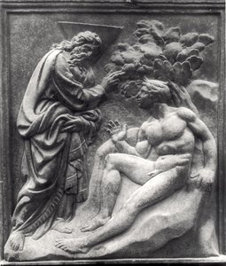 Skapelsen av Adam, panel fra Porta Magna, ca. 1430 (marmor)