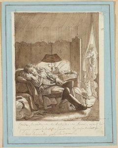 The Sleep of the Grand Condé, ca. 1817. av Jacque Noël Marie Frémy