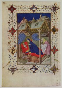 MS 11060-11061 Hours of Notre Dame: Prime, The Birth of Christ, fra 