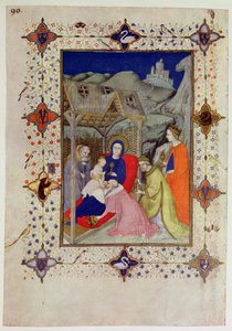 MS 11060-11061 Hours of Notre Dame: Sext, Adoration of the Magi, fra 