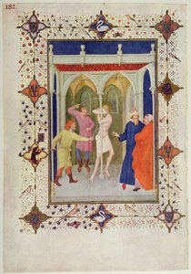 MS 11060-11061 Hours of the Cross: Tierce, The Flagellation of Christ, fra 