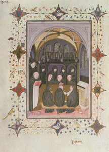 MS 11060-11061 De dødes kontorer: begravelsesseremonier av Jacquemart de Hesdin