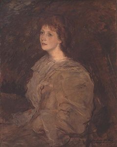 Portrett av Mabel Beardsley av Jacques Emile Blanche