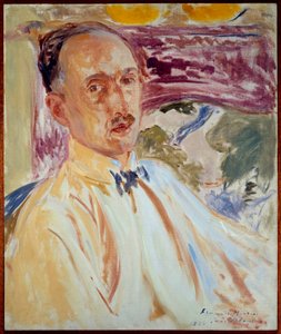 Studie for portrettet av Francois Mauriac (1885-1970), fransk forfatter. Maleri av Jacques Emile (Jacques-Emile) Blanche (1861-1942) av Jacques Emile Blanche