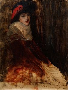 Studie av en ung jente av Jacques Emile Blanche