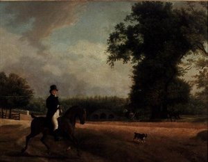 George Living på hesteryggen av Jacques Laurent Agasse