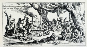 Fra graveringen av J. Callot av Jacques (after) Callot