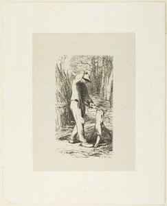 Mann som lager fagots av Jacques Adrien Lavieille