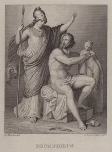 Prometheus (gravering) av Jacques Alfred van Muyden