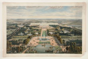 Generelt aspekt ved Versailles av Jacques Alphonse Testard