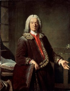 Portrett av poeten og tragedien Prosper Jolyot de Crébillon, 1746 av Jacques Andre Joseph Camelot Aved