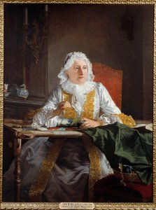 Portrett av Madame Antoine Crozat, Marquise of Chatel Maleri av Joseph Avad dit Le Batave (1702-1766) 1741 Søn. 1,38x1,04 m Montpellier, Fabre-museet