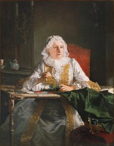 Portrett av Madame Crozat av Jacques Andre Joseph Camelot Aved