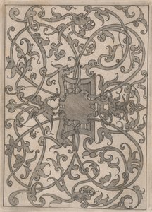 Kopier etter 'Bok som inneholder passasje av moresques' plate 4, 1800-tallet. av Jacques Androuet Du Cerceau