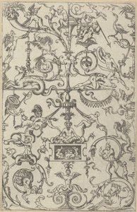 Grotesk panel, 1550. av Jacques Androuet Du Cerceau