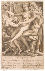 Herkules og Deianire av Jacques Androuet Ducerceau d.Æ.