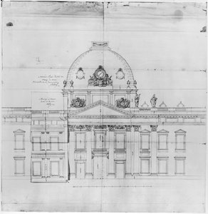 Design for Ecole Militaire i Paris, 1769