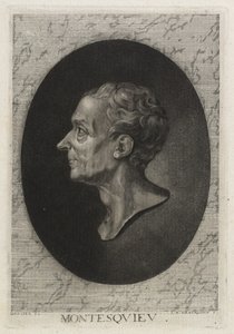 Montesquieu, gravert av Jean-Baptiste de Grateloup, 1768 (stipplets med mezzotint) av Jacques-Antoine Dassier