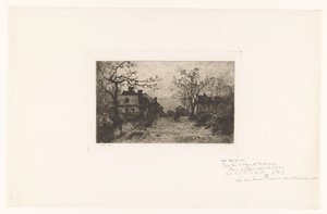Landsbygate med figurer av Jacques Barthélemy Appian (Adolphe)
