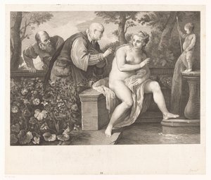 Susanna og de eldste av Jacques Beauvarlet