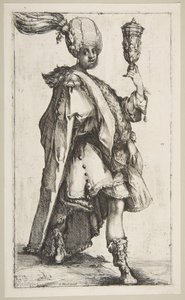 Balthasar, fra Three Magi-serien, 1595-1616. av Jacques Bellange