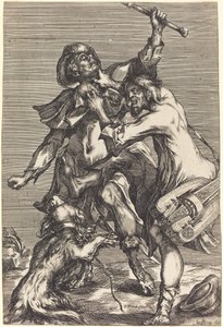 Bekjempende tiggere av Jacques Bellange