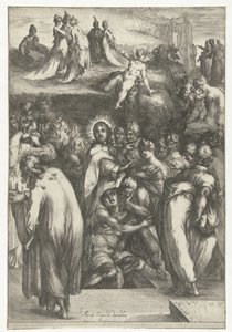 Oppdragelse av Lasarus av Jacques Bellange