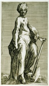 Saint Matthias, ca. 1600-1616 (etsing og gravering) av Jacques Bellange