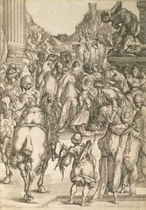 The Adoration of the Magi (etsing) av Jacques Bellange