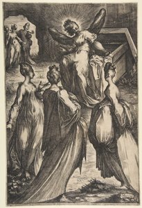 Tre Marys ved graven. av Jacques Bellange