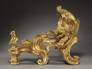 Et par Andirons av Jacques Caffieri