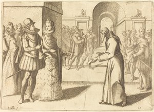 En Capucio som bringer takk til kongen av Bayern av Jacques Callot