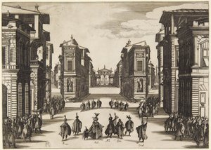 4. akt, fra serien Soliman av Jacques Callot