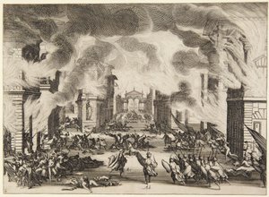 Akt 5, fra serien Soliman av Jacques Callot