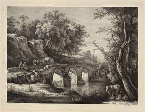 Utsikt over Rue Neuve i Nancy av Jacques Callot
