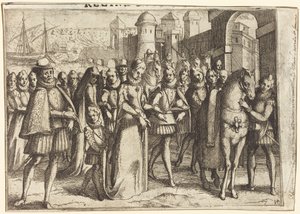 Ankomst til Valencia [recto] av Jacques Callot