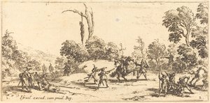 Angripe reisende på motorveien av Jacques Callot
