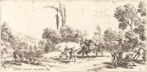 Angripe reisende på motorveien av Jacques Callot