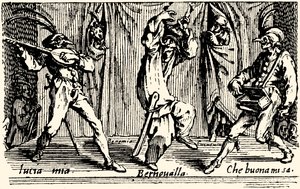 Balls of Sfessania - fra etsninger av Jacomo Callot. av Jacques Callot