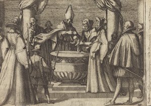 Dåp av prinsen av Spania [verso] av Jacques Callot