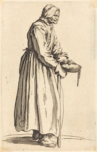 Tiggerkvinne med pan av Jacques Callot