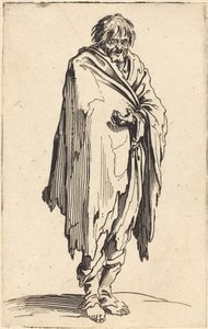 Tigger med bare hode og føtter, ca. 1622 av Jacques Callot