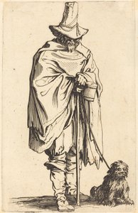 Tigger med hund, ca. 1622. av Jacques Callot