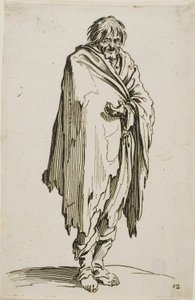 Tigger uten hatt eller sko, tallerken tolv fra The Beggars av Jacques Callot
