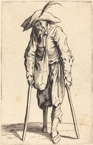 Begger med treben, c.1622 av Jacques Callot